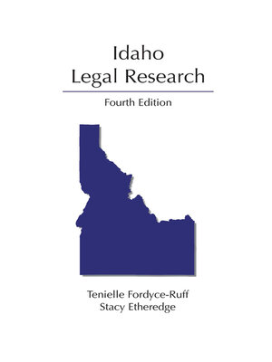 cover image of Idaho Legal Research